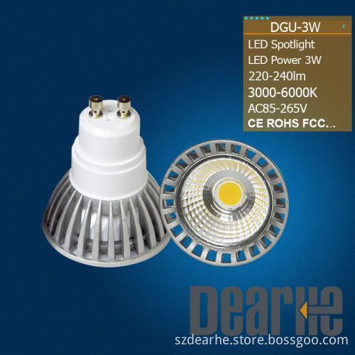 LED Spotlight, LED Spot Light 3W (Power Saving GU10)